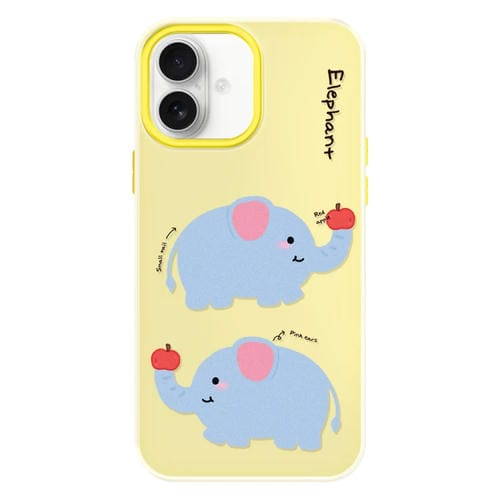 Funda híbrida TPU y Policarbonato iPhone 16 Plus Tacto Sedoso (Amarillo Elefante)
