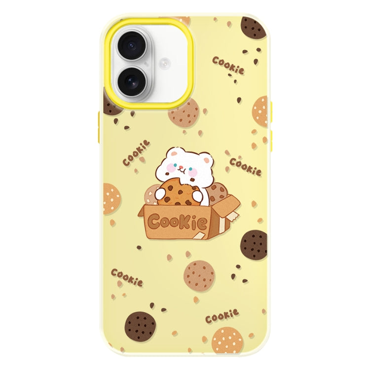 Funda híbrida TPU Policarbonato iPhone 16 Plus con Tacto Sedoso (Amarillo)