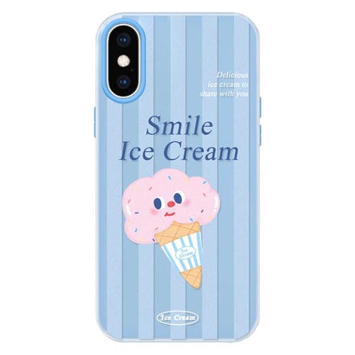 Funda híbrida TPU y Policarbonato iPhone X/Xs Tacto Sedoso (Azul)