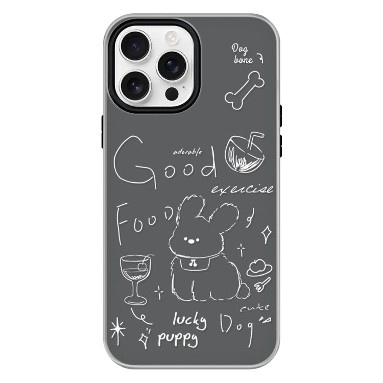 Funda híbrida TPU y Policarbonato iPhone 16 Pro con Tacto Gelatina (Negro)