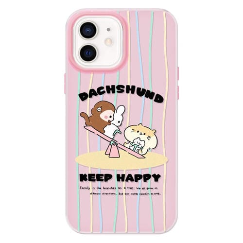 Funda híbrida TPU y Policarbonato iPhone 12 Tacto Gelatina (Pink)