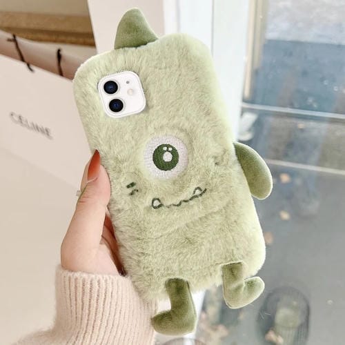 Funda TPU iPhone 12/12 Pro Diseño Monstruo Peluche Ojo Grande