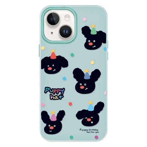 Funda híbrida TPU Policarbonato iPhone 14 Tacto piel (Verde claro)