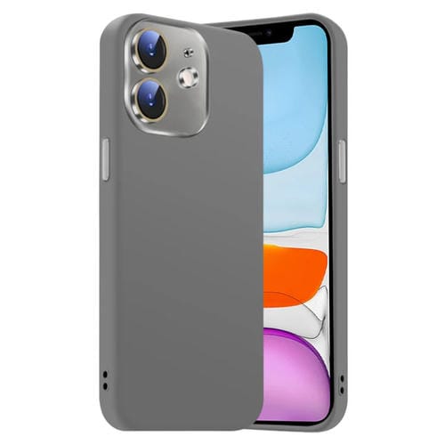 Funda de Silicona Líquida para iPhone 11 con NanoLente (Gris Titanio)