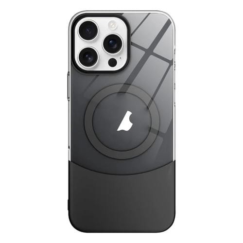 Funda para iPhone 11 Pro Max Slim Color Contrast Magsafe PC Transparente (Negro)