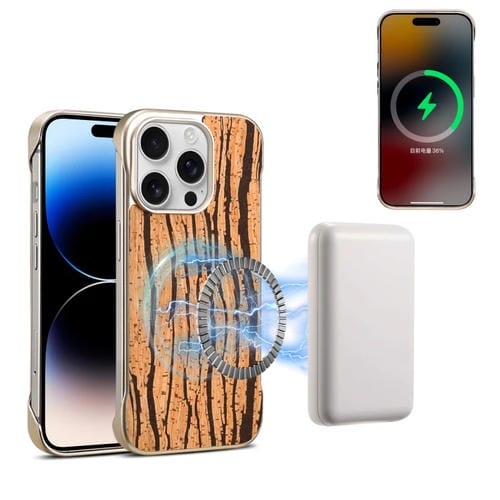 Funda para iPhone 14 Pro Denior A18 Woodenpaint Magsafe Estampado de Árbol