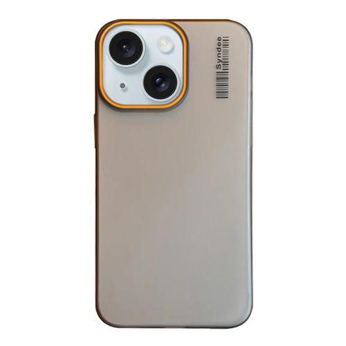 Funda para Teléfono de PC Translúcida con Tacto de Piel de Arena Suave para iPhone 15 Plus (Negra)