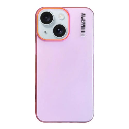Funda para Teléfono PC Translúcida Tacto Piel Arena Suave iPhone 15 (Rosa)