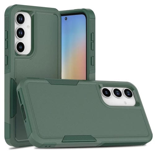 Funda 2 En 1 PC y TPU Samsung Galaxy A35 5G/A55 5G Protección (Verde Oscuro)
