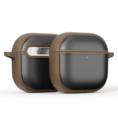 Estuche híbrido para AirPods 4 Skin Feel TPU y PC (Dorado del Desierto)