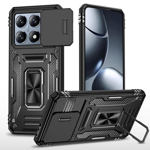 Funda Protectora Híbrida De Tpu Para Cámara Xiaomi 14T Armor Pc (Negra)