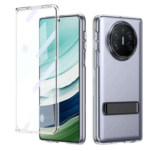 Funda híbrida TPU para PC con soporte frío para Huawei Mate X5 (Negra)