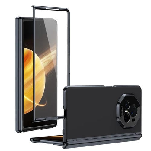 Funda para teléfono Honor Magic V3 con revestimiento al vacío esmerilado anticongelante (Negra)