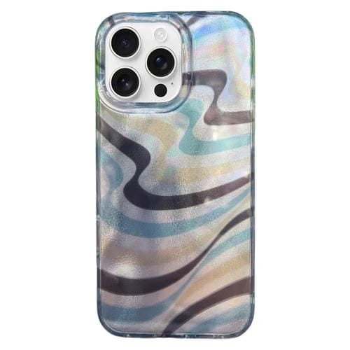 Funda TPU Doble Capa iPhone 16 Pro Patrón Imd Rayas en Contraste