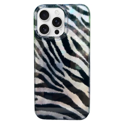 Funda TPU Doble Capa iPhone 15 Pro Max Patrón Imd Estampado de Cebra