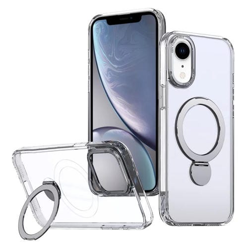 Estuche para Teléfono Wing Series Gen2 con Soporte de Anillo de Metal Magsafe para iPhone Xr (Transparente)