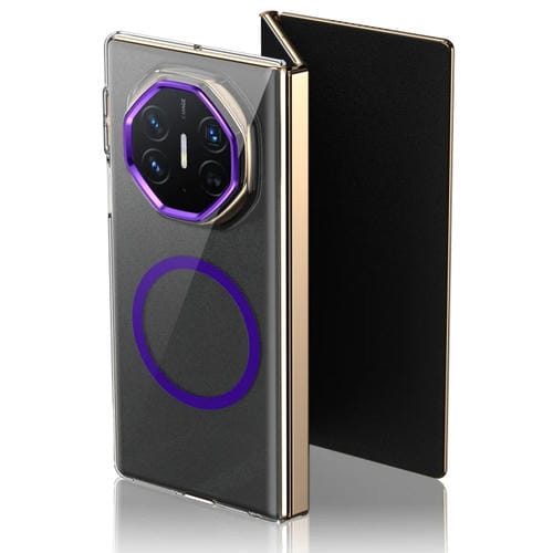 Funda para Teléfono Ultimate Design Ice Folding Series con Protección Magsafe para Huawei Mate Xt (Morado)