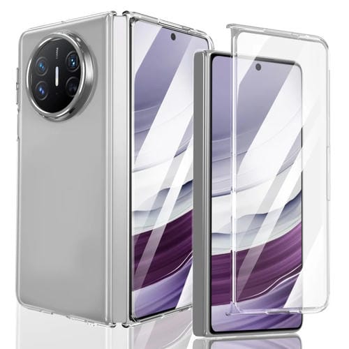Funda de PC Transparente Integrada para Huawei Mate X5 Serie Plegable (Plateada)