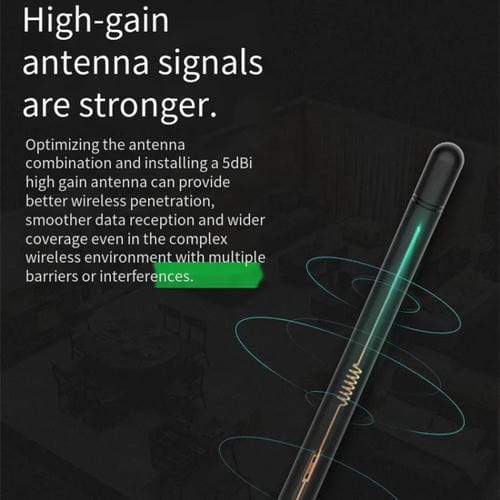 Adaptador USB WIFI Edup Ep-Ax300Gs Banda Única WIFI 6 Nano 300 Mbps (Negro)