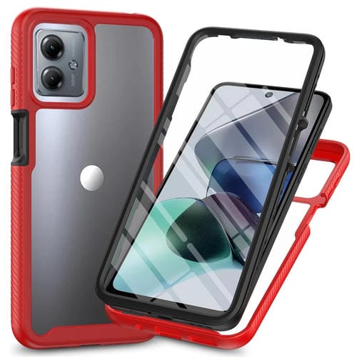 Funda para Motorola Moto G54 Starry Sky PC + TPU con Película Pet (Rojo)