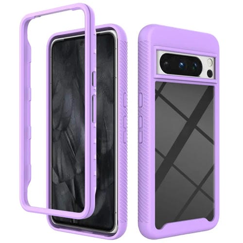 Funda TPU Transparente Google Pixel 8 Pro a Prueba de Golpes (Morado)