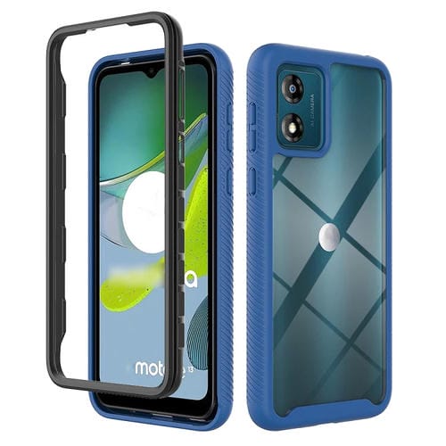 Funda para Teléfono Motorola Moto E13 Starry Sky TPU Transparente a Prueba de Golpes (Azul Oscuro)