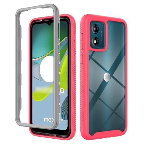 Funda para Teléfono Motorola Moto E13 Starry Sky TPU Transparente a Prueba de Golpes (Rosa)