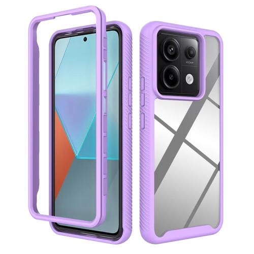 Funda para Teléfono Redmi Note 13 Pro 5G con Diseño de Cielo Estrellado, a Prueba de Golpes, de TPU Transparente y PC (Morado)