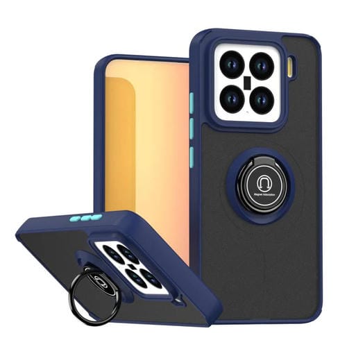 Funda de TPU + PC con anillo para Xiaomi 15 Q Shadow 1 Series (azul real)