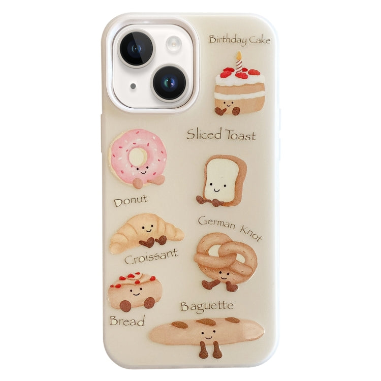 Funda hĂbrida TPU y PC a prueba de golpes para iPhone 14 (Serie Bread)