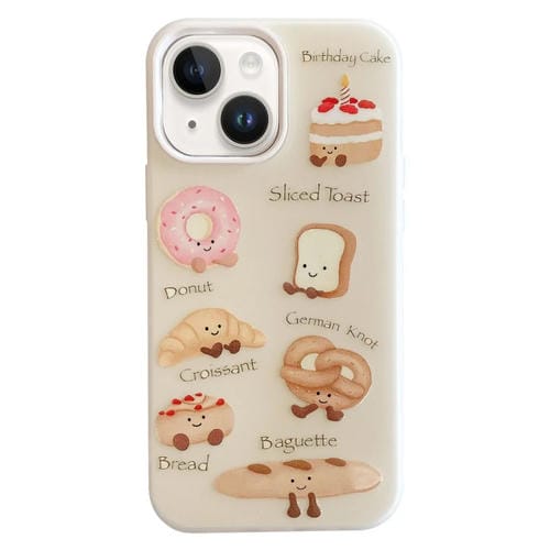 Funda híbrida TPU y PC iPhone 13 Serie Bread a prueba de golpes