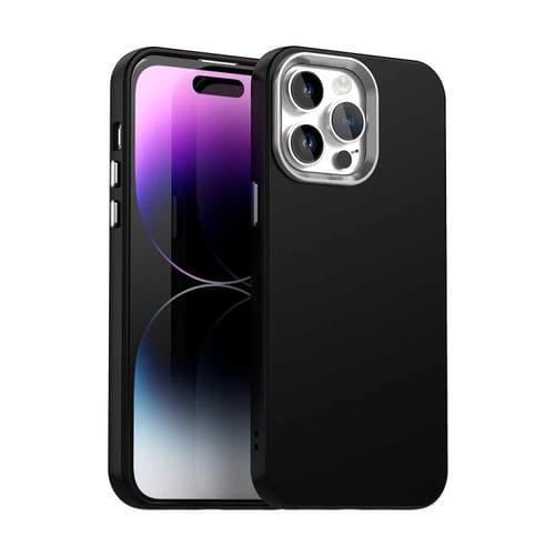 Funda para Teléfono iPhone 14 Pro Max Serie Colorida a Prueba de Golpes (Negra)