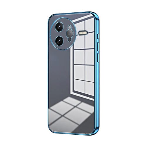 Funda para Teléfono con Orificios Finos y Revestimiento Transparente para Redmi K80 Pro (Azul)