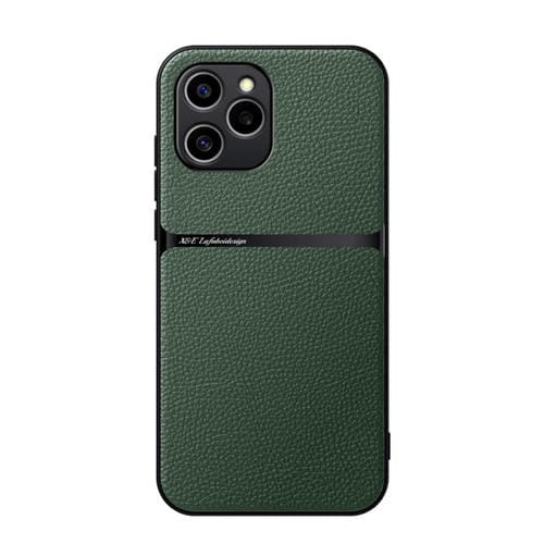 Funda para Teléfono Honor 60 Se con Tapa Magnética Cuero de Lichi a Prueba de Golpes (Verde)