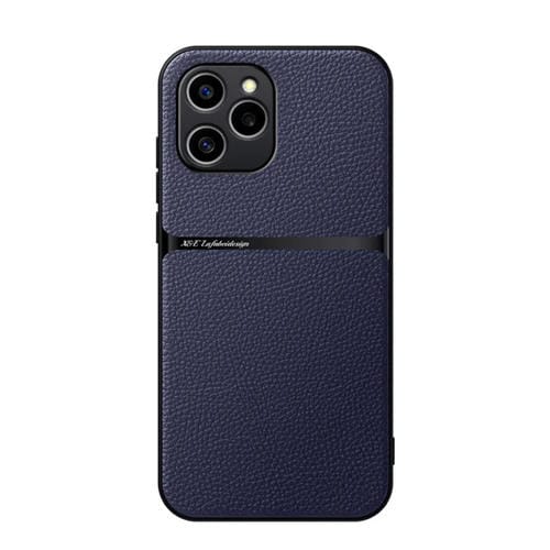 Funda para Teléfono Honor 60 Se con Tapa Magnética Cuero de Lichi y Protección Total (Azul Marino)