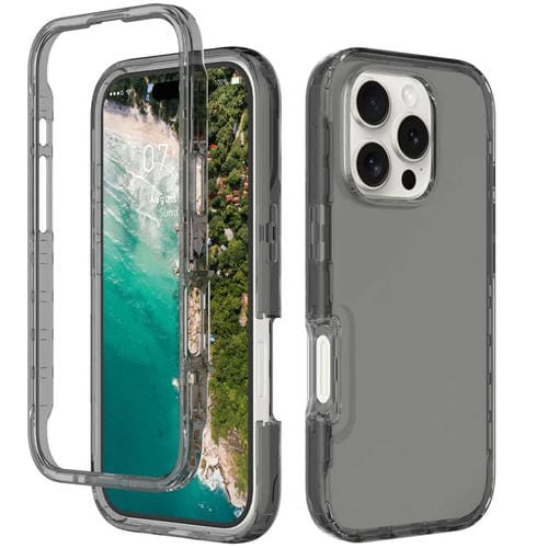 Funda de Teléfono PC + TPU iPhone 16 Pro Max a Prueba de Golpes (Negro)