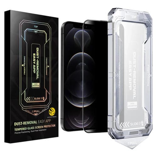 Película de Vidrio Templado Privacidad para iPhone 12 Pro Max Fácil Instalación