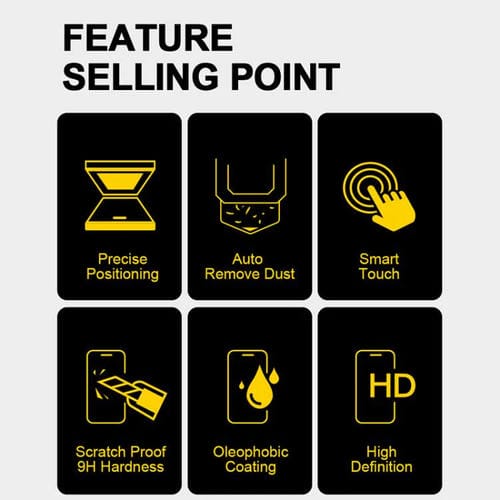 Película de Vidrio Templado HD para iPhone 14 Pro Max Fácil Instalación