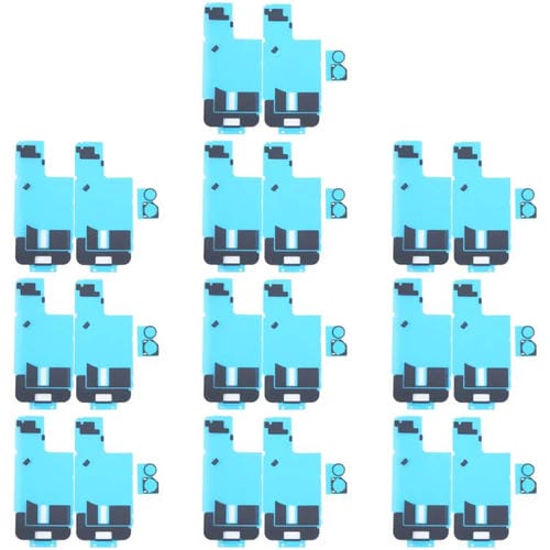 Adesivo Dissipador de Calor Tampa Traseira da Câmara Apple iPhone 16, (10 Peças) (Preto) com Almofadas de Espuma