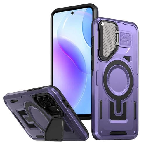 Funda protectora MagSafe para Samsung Galaxy A56 5G (morado)