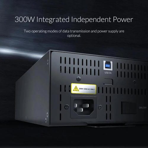 Concentrador USB 2.0 Orico IH30P de Grado Industrial de 30 Puertos con Enchufe Británico (Negro)