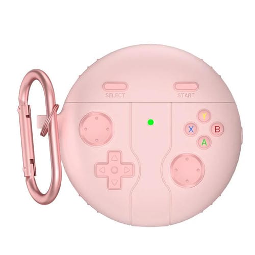 Estuche de Silicona para Auriculares Huawei Freebuds 4/4E Estilo Consola Retro (Rosa)