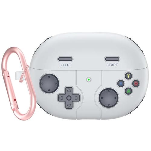 Estuche de Silicona para Auriculares Huawei Freebuds Pro 3 y Pro 4 Estilo Consola Retro (Gris Claro)