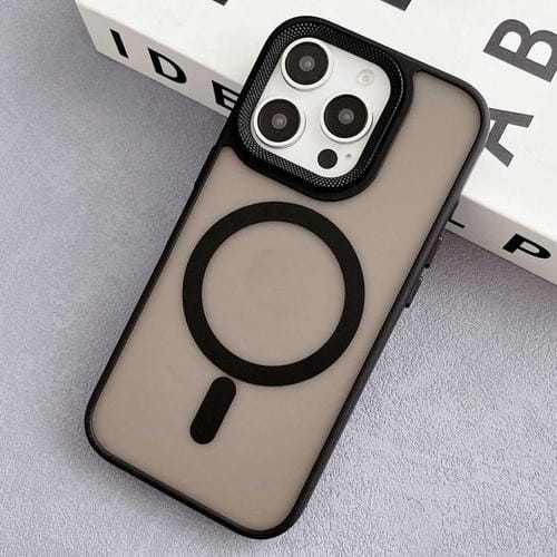 Funda híbrida TPU PC Marco Lente Diamante iPhone 12 Pro Magsafe (Negra)