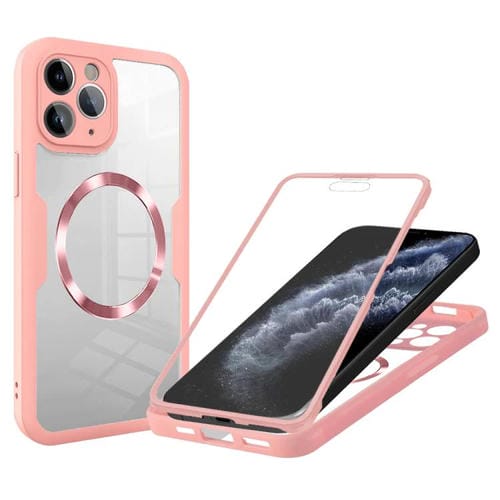 Funda para Teléfono Magsafe iPhone 11 Pro Textura de Cd (Rosa)
