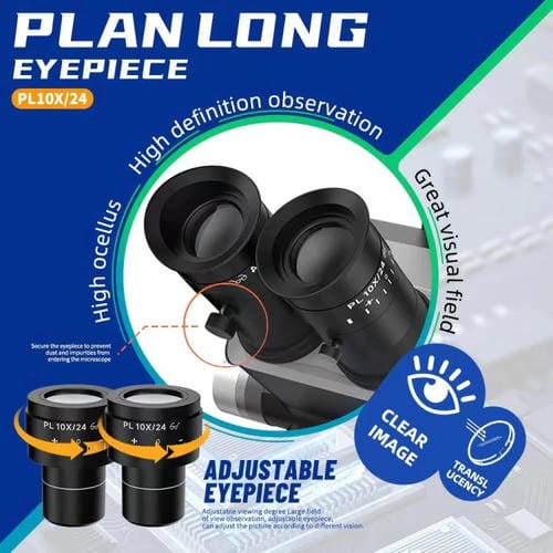 Microscopio Stereoscopico Trinoculare Kaisi S8 con Zoom 6.7-52X