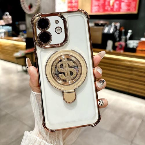 Estuche para Teléfono con Soporte Magsafe iPhone 12 Space con Película para Lente (Dorado del Desierto)