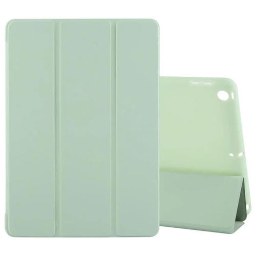 Funda de Cuero Gebei con Tapa a Prueba de Golpes y 3 Pliegues para iPad 10.2 (2021/2020/2019) (Verde)
