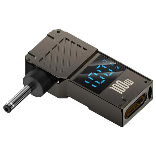 Adaptador de Pantalla Digital Tipo C a CC 3,0 x 1,1 mm para Carga de Computadora 100 W