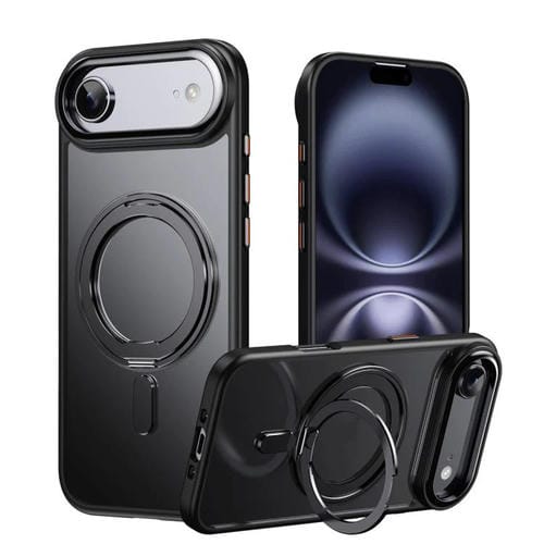 Funda magnética MagSafe de 360 grados para iPhone 17 Air Frosted (negra)